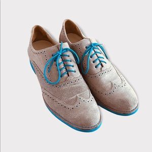 Cole Haan Taupe Wingtip Oxfords sz 9